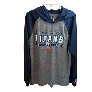 Tennessee Titans Blue and Gray Hooded Pullover Shirt